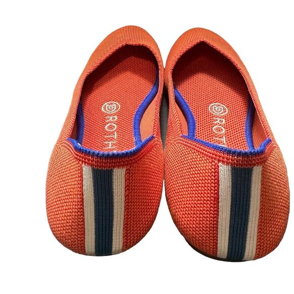Rothy's The Flat in Persimmon Retired Color Ballet Round Toe Size 6.5 - Picture 5 of 10